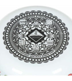 Чайник СтальЭмаль "Черешня" (3,0л) 4с209я белоснежный со свистком