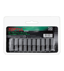 Бита HEX 10 мм 5/16" (10 шт.) TOPTUL FSDA1010G