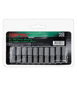 Бита HEX 6 мм 5/16" (10 шт.) TOPTUL FSDA1006G