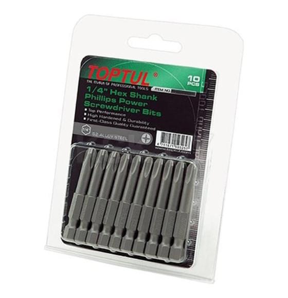 Бита PZ 2х50 мм (10 шт.) TOPTUL FSRA0802G (FSRA0802G) 