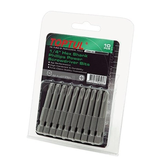 Бита PZ 1х50 мм (10 шт.) TOPTUL FSRA0801G (FSRA0801G) 