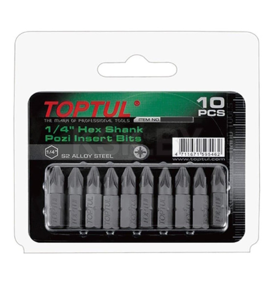Бита PZ 1х25 мм (10 шт.) TOPTUL FSCA0801G (FSCA0801G) 