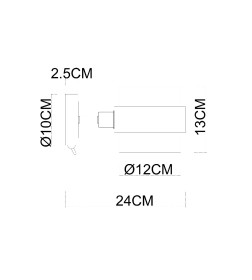 Бра Arte Lamp CARLO A8205AP-1BK