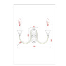 Бра Arte Lamp COLLINETTA A4094AP-2WH (A4094AP-2WH) 
