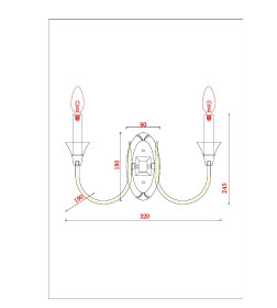 Бра Arte Lamp COLLINETTA A4094AP-2WH