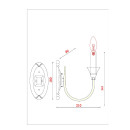 Бра Arte Lamp COLLINETTA A4094AP-1WH (A4094AP-1WH) 