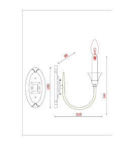 Бра Arte Lamp COLLINETTA A4094AP-1WH