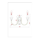 Бра Arte Lamp COLLINETTA A4094AP-2PB (A4094AP-2PB) 