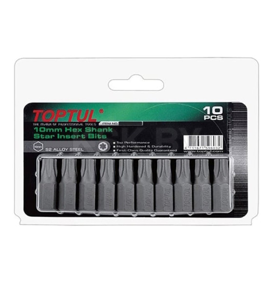 Бита TORX T30х30 мм (10 шт.) TOPTUL FSEA1230G (FSEA1230G) 