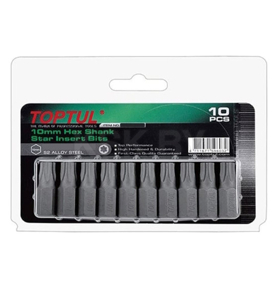 Бита TORX T27х30 мм (10 шт.) TOPTUL FSEA1227G (FSEA1227G) 