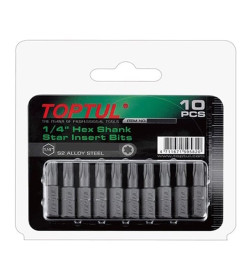 Бита TORX T10х25 мм 1/4" (10 шт.) TOPTUL FSEA0810G