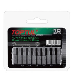 Бита TORX T27х25 мм 1/4" (10 шт.) TOPTUL FSEA0827G