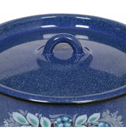 Набор кастрюль СтальЭмаль (3пр.) "Голубика" 1с33 №33 син.