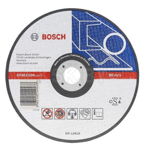 Круг обдирочный по металлу 150х6x22.2 мм BOSCH 2608600389 (2608600389) 