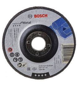 Круг обдирочный по металлу 125х6x22.2 мм BOSCH 2608600223