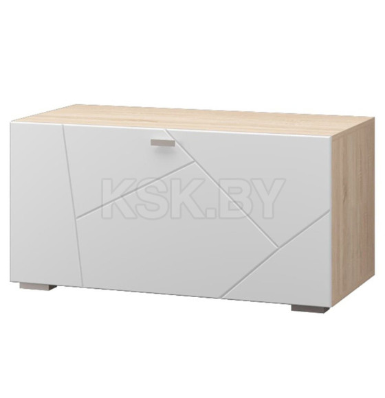 Тумба "Скайлайн" 900 мм (дуб сонома светлый/белый) МЛК 630-0693-74 (630-0693-74) 
