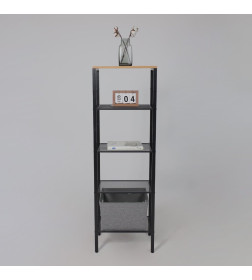 Стеллаж ТОРОНТО 15, черный