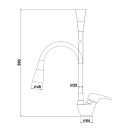 Смеситель для кухни Gross Aqua Optima, 3505511C-G016 (4548511-20S) 