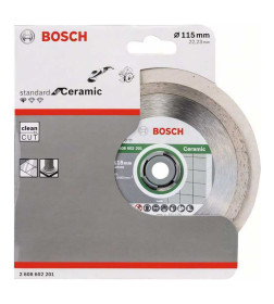 Диск алмазный 115х22 мм (сухая резка) STANDARD FOR CERAMIC BOSCH 2608602201