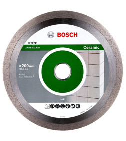 Диск алмазный 200х25.4 мм сплошной (сухая/мокрая резка) BEST FOR CERAMIC BOSCH 2608602636