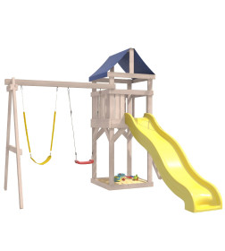 Игровой комплекс National Tree Company С гибкими качелями IgroWoods / ДКНП-11 (не окрашен)