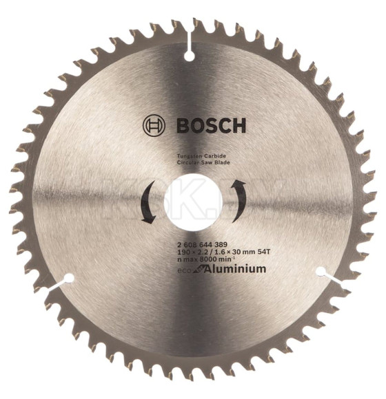 Диск пильный универсальный 190х54Tх30 мм ECO ALUMINIUM BOSCH 2608644389 (2608644389)