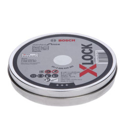 Круг отрезной по нержавеющей стали 125х1.0x22.2 мм прямой (10 шт.) X-LOCK Standard BOSCH 2608619267