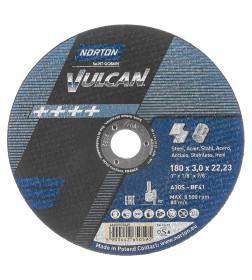 Круг отрезной по металлу 180х3.0x22.2 мм Vulcan NORTON 66252925449