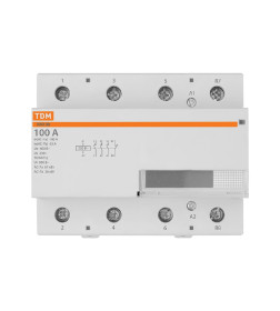 Контактор модульный КМ100/4-100 3НО 1НЗ TDM SQ0213-0027