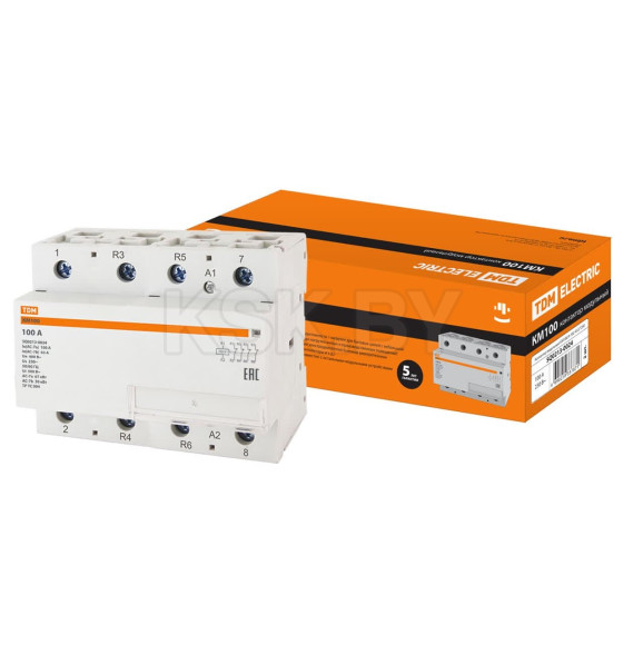 Контактор модульный КМ100/4-100 4НЗ TDM SQ0213-0024 (SQ0213-0024) 