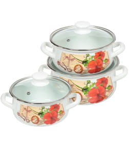 Набор посуды КМЗ (3пр.) "Винтаж-Экстра" (1,5л , 2 л., 3л.)