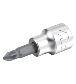 Головка торцевая 1/4" с вставкой-битой PZ2 TOPTUL BCBA08P2