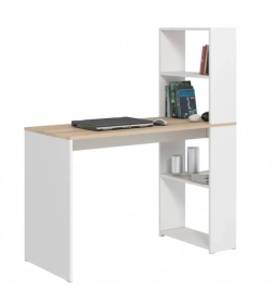 Стол письменный "Лаки" тип 2 (Дуб Сонома/Белый) Атлант