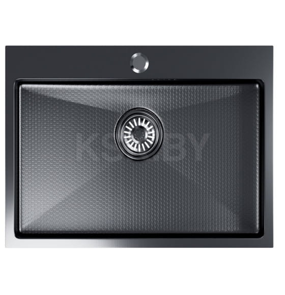 Мойка кухонная BERGE 6050 premium NANO BLACK DECOR