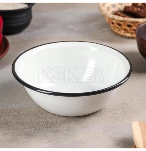 Миска КМЗ (0,8л) 40304-062 без деколи белый (88332) 