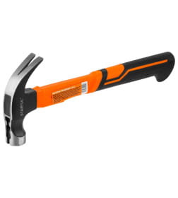 Молоток-гвоздодер 450 гр с магнитом, фиберглассовая рукоятка STARTUL PROFI ST2204-04