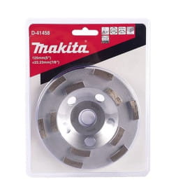 Чашка алмазная 125х22,23 мм двурядная для грубой обработки "Эконом" MAKITA D-41458