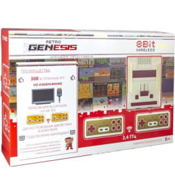 Игровая приставка Retro Genesis 8 Bit HD Wireless (300 игр)