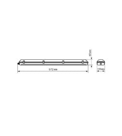 Светильник ССП 2х10Вт IP65 под LED лампу T8 TDM SQ0304-0301