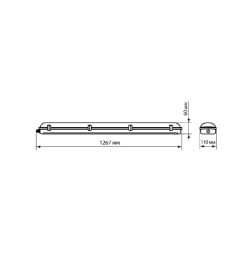 Светильник ССП 2х20Вт IP65 под LED лампу T8 TDM SQ0304-0302