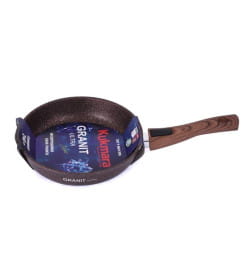 Сковорода Kukmara (24/6,5см) сга242а "Granit ultra red" (со съемной ручкой)