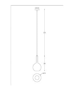 Светильник подвесной Arte Lamp Gala A2720SP-1SG