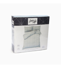Постельное бельё LoveLife Tufting евро "Орнамент" 200*217см,230*240см,50*70см-2шт, цвет зеленый, 110 г/м2