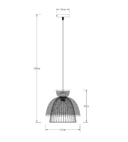Светильник подвесной Arte Lamp WOODSTOCK A7070SP-1BK