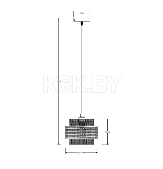 Светильник подвесной Arte Lamp GRID A7069SP-1GO (A7069SP-1GO) 