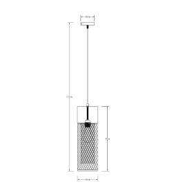 Светильник подвесной Arte Lamp CASTELLO A7068SP-1BK