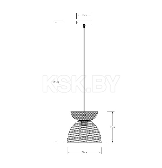Светильник подвесной Arte Lamp CASTELLO A7065SP-1BK (A7065SP-1BK) 