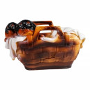 Кашпо щенки ротвейлера в корзине18х30см.,арт.гд-5кп9937 (гд-5КП9937) 