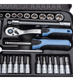 Набор инструментов 1/4" (63 шт.) HOEGERT HT1R486