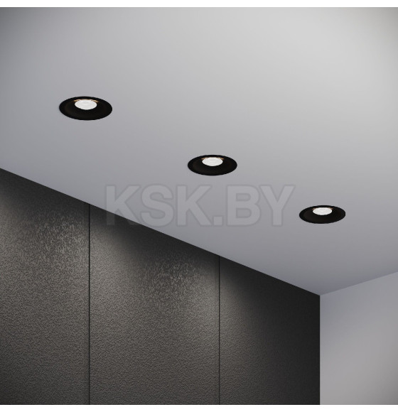 Светильник встраиваемый светодиодный Combi 15W 4000K черный (a069006) 